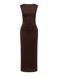 Ally Sleeveless Mesh Midi