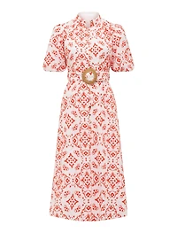 Rhiannon Petite Embroidered Midi Dress