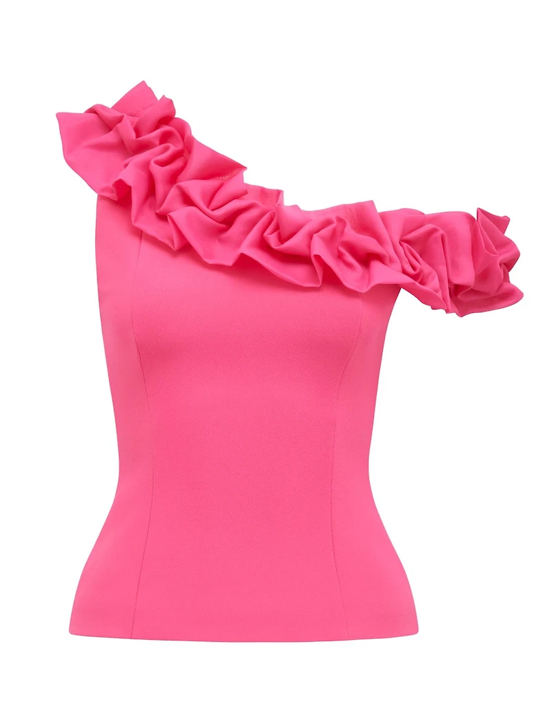 Sadie One-Shoulder Ruffle Top
