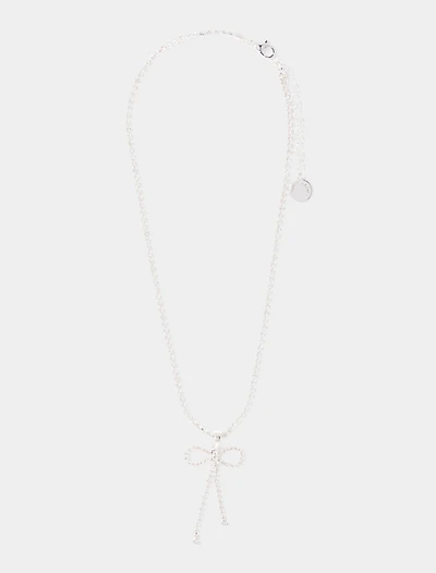 Cindy Crystal Bow Necklace