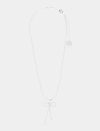 Cindy Crystal Bow Necklace