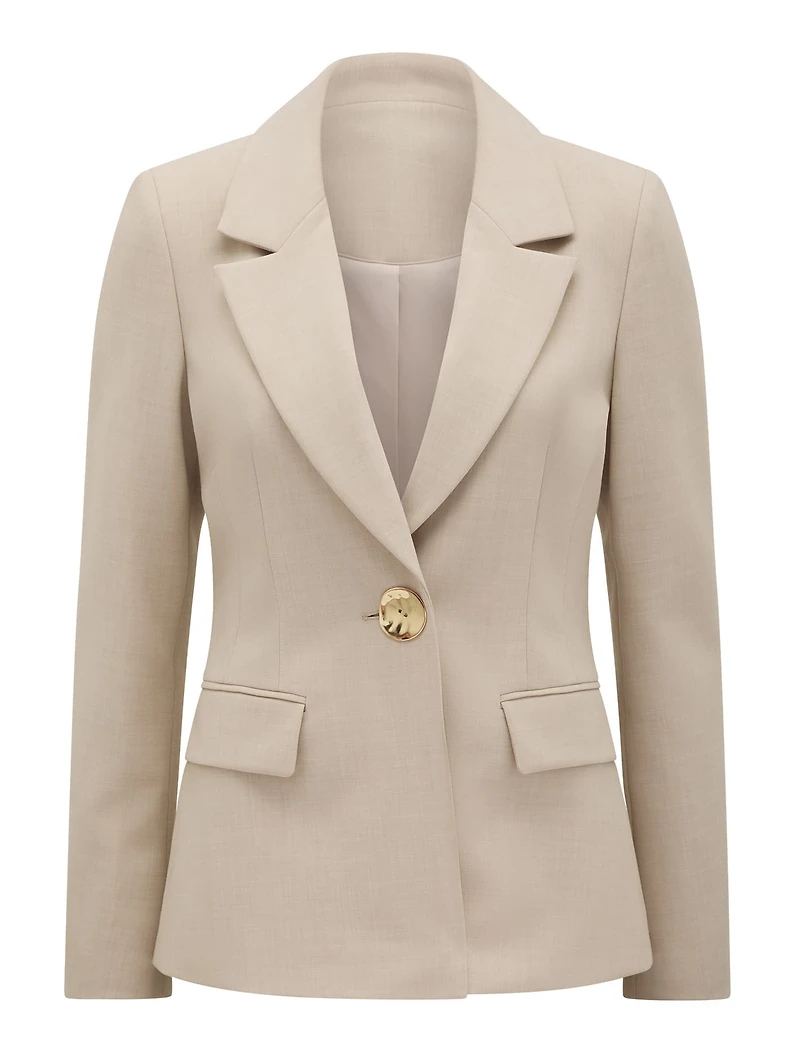 Lulu Gold-Button Blazer