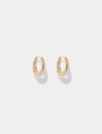 Polly Panel Hoop Earrings