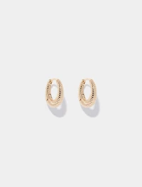 Polly Panel Hoop Earrings