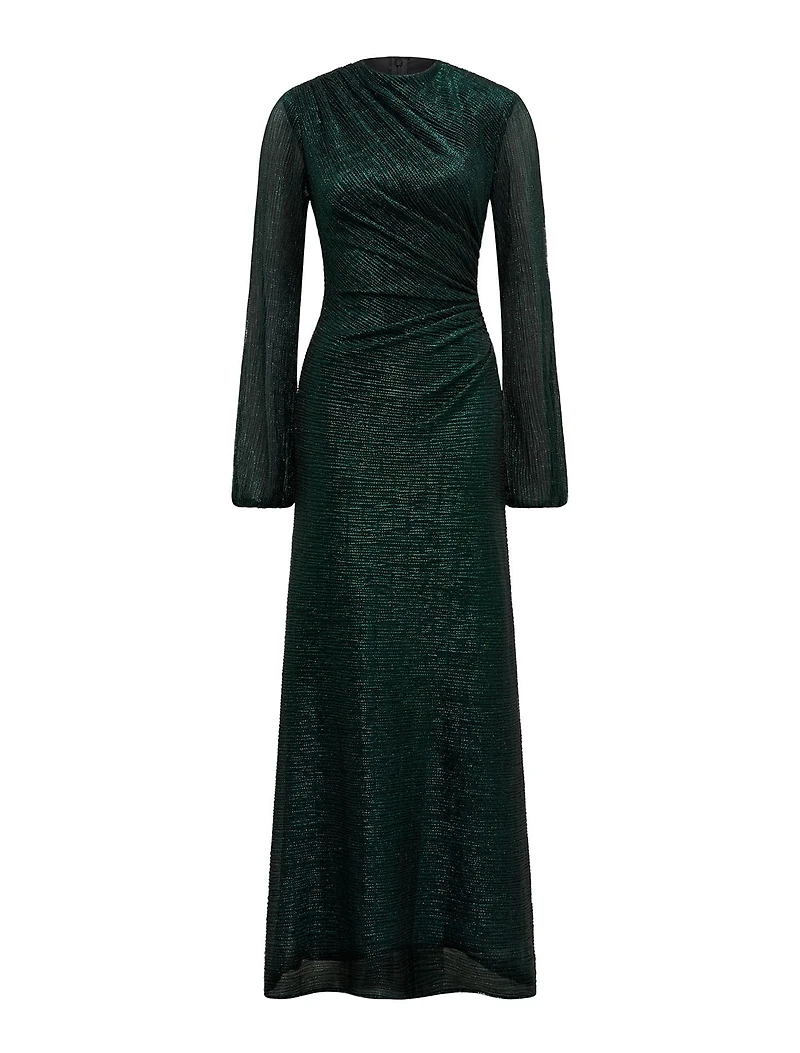 Kristen Long Sleeve Plisse Maxi Dress