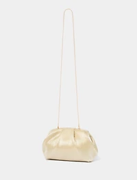 Pat Plisse Ruched Frame Clutch
