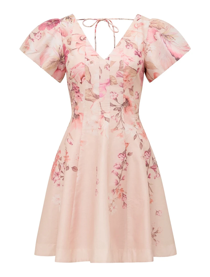Camden Puff-Sleeve Mini Dress
