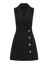 Eddie Sleeveless Blazer Mini