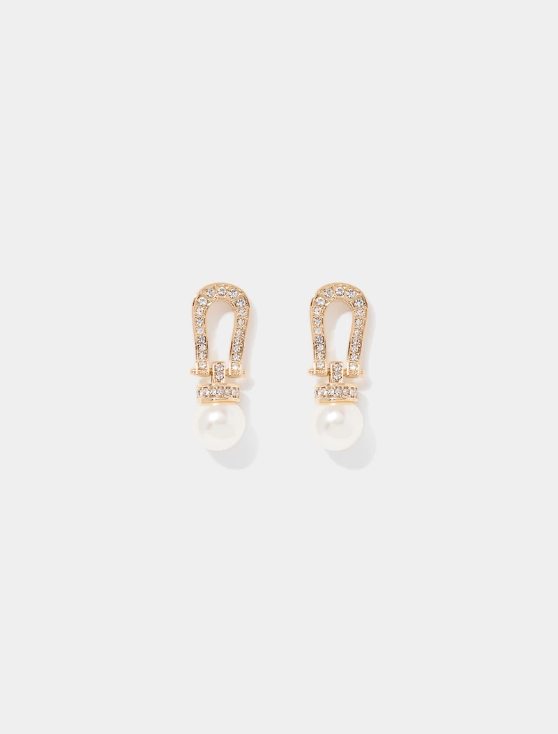 Ivy Crystal & Pearl Earrings