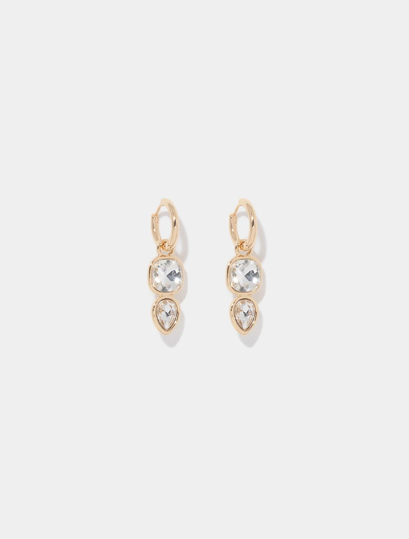 Juniper Stone Huggie Earrings