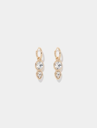 Juniper Stone Huggie Earrings