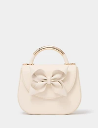 Melanie Bow Metal Handle Bag