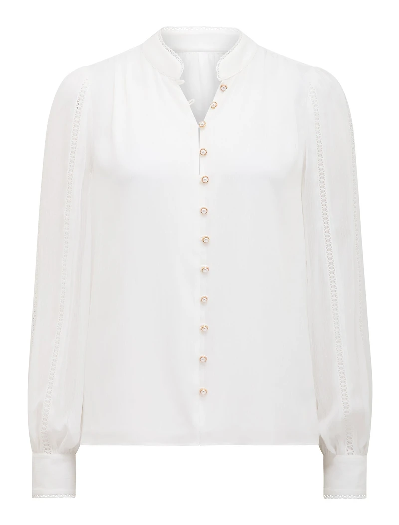 Morgan Trimmed Blouse