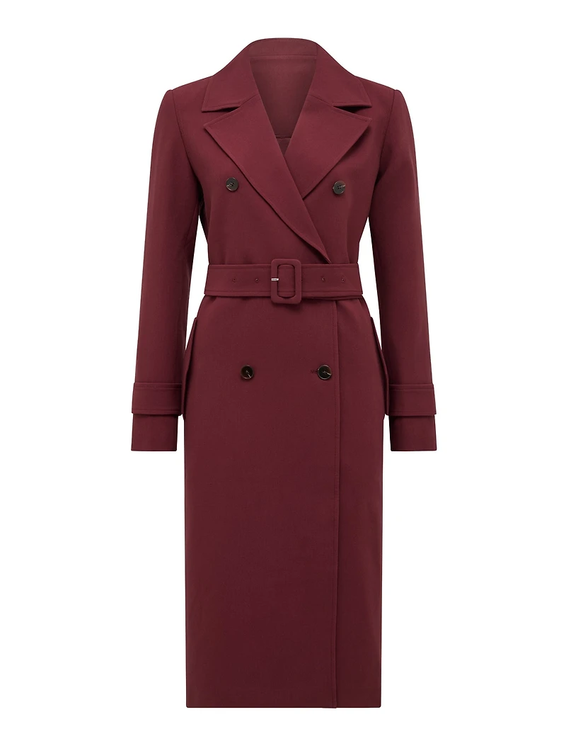 Lydia Petite Crepe Trench