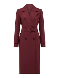 Lydia Petite Crepe Trench