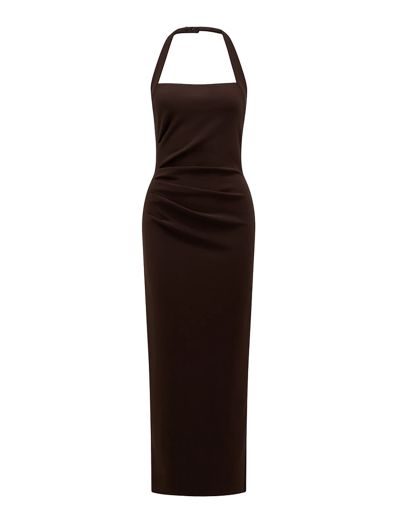 Georgie Halter Ruched Bodycon Dress