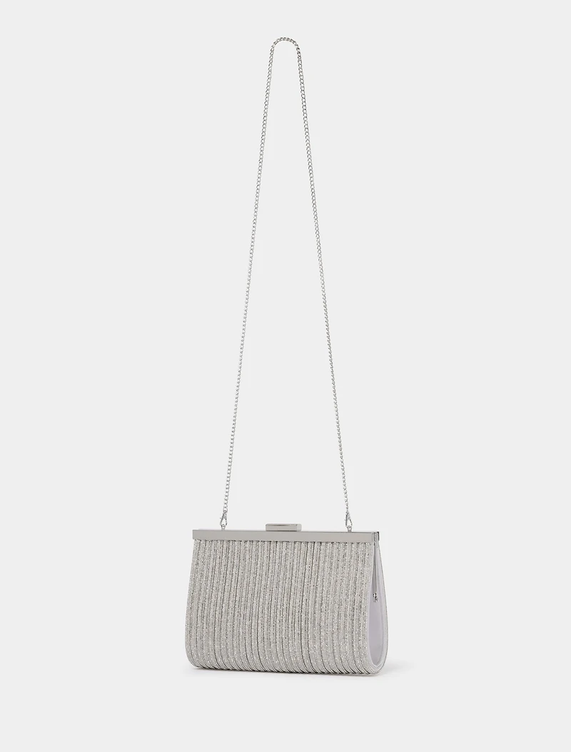 Amanda Sparkle Frame Clutch