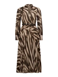 Skyla Petite Pleated Midi