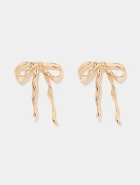 Brianna Metal Bow Earrings