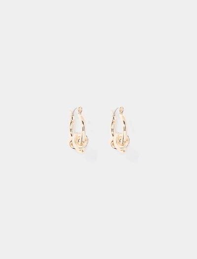Daphne Stone Knot Hoop