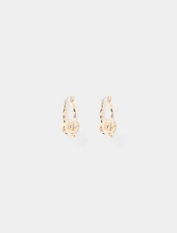 Daphne Stone Knot Hoop