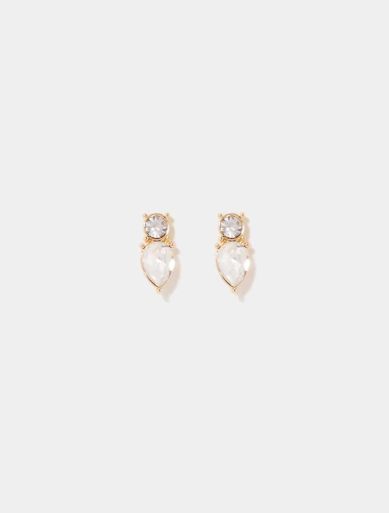 Leila Dainty Stone Stud Earrings
