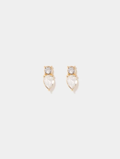 Leila Dainty Stone Stud Earrings