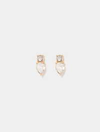 Leila Dainty Stone Stud Earrings