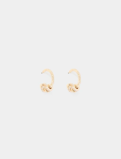 Lacey Link Hoop Earrings