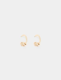 Lacey Link Hoop Earrings