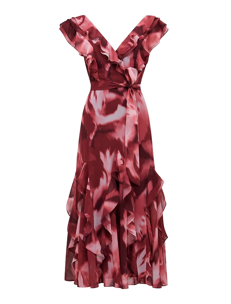 Naya Petite Ruffle Midi Dress