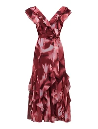 Naya Petite Ruffle Midi Dress