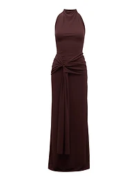 Abby Halter Mesh Maxi Dress