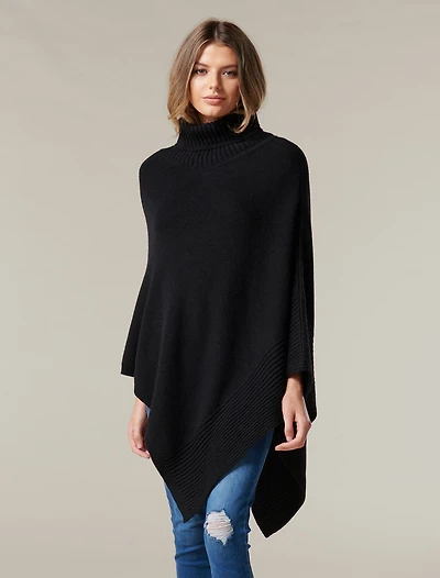 Eve Roll Neck Poncho