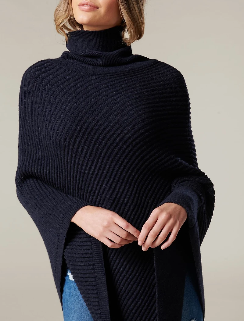 Ellie Roll Neck Poncho