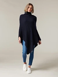 Ellie Roll Neck Poncho