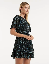 Kimmy Flutter Sleeve Mini Dress