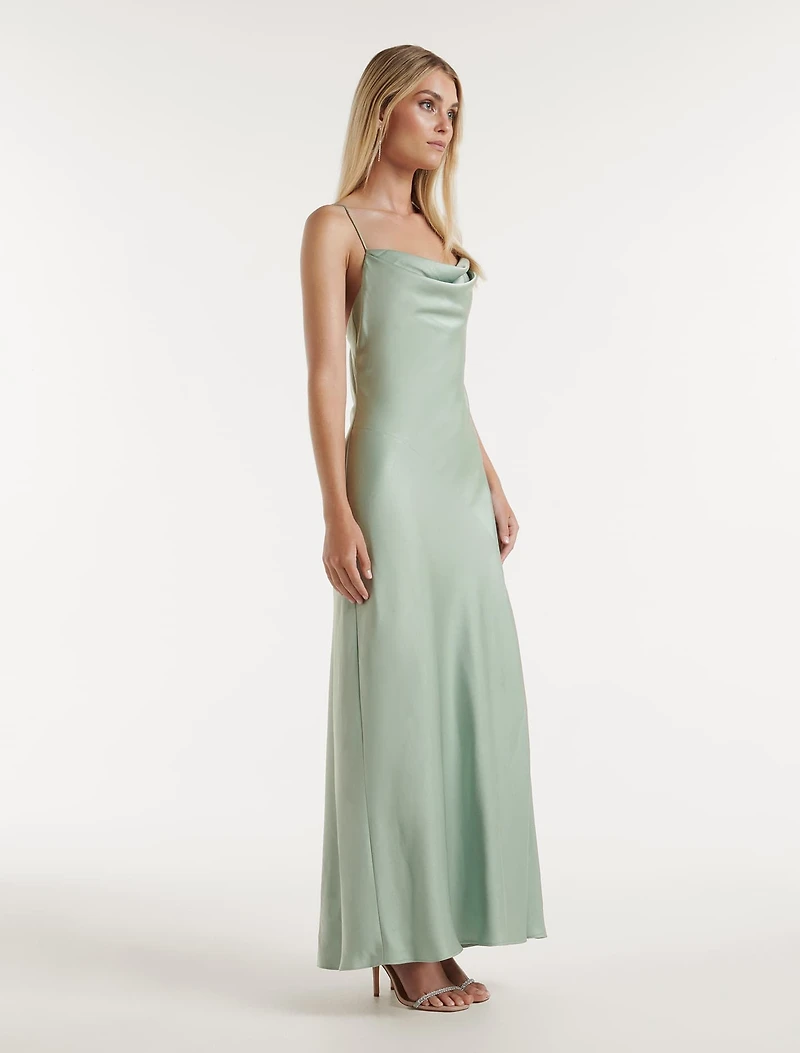 Blair Petite Back Detail Midi Dress