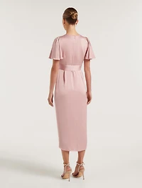 Carolina Petite Satin Midi Dress