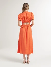Arabella Puff Sleeve Shirt Dress