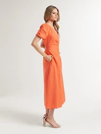 Arabella Puff Sleeve Shirt Dress