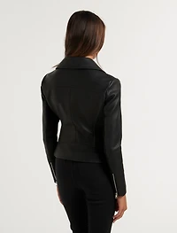 Heidi Petite PU Biker