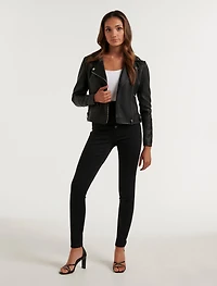 Heidi Petite PU Biker