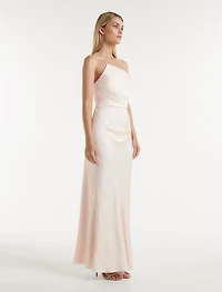 Wesley Asymm Strapless Maxi