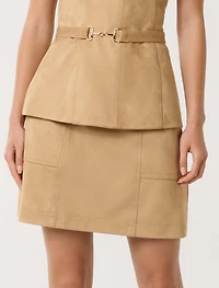 Leah Vegan Suede Mini Skirt