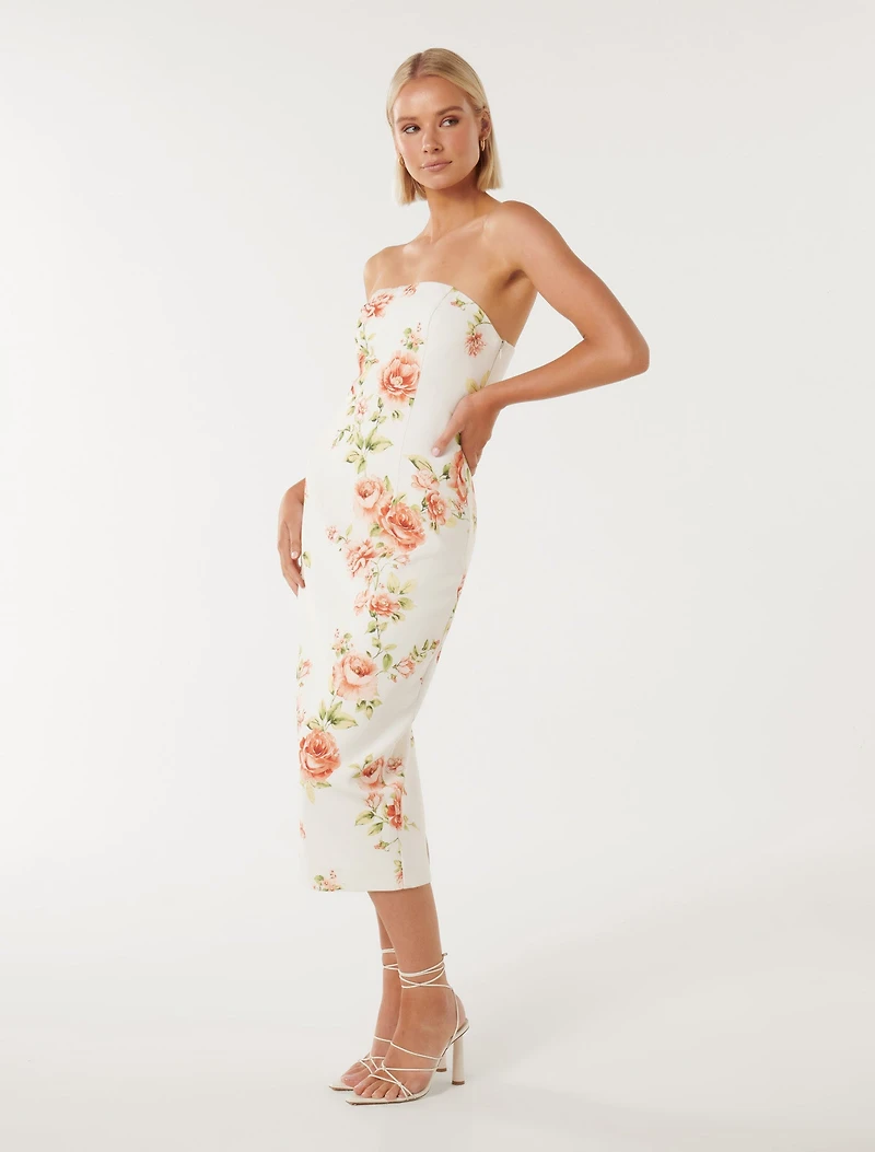 Tiana Strapless Midi