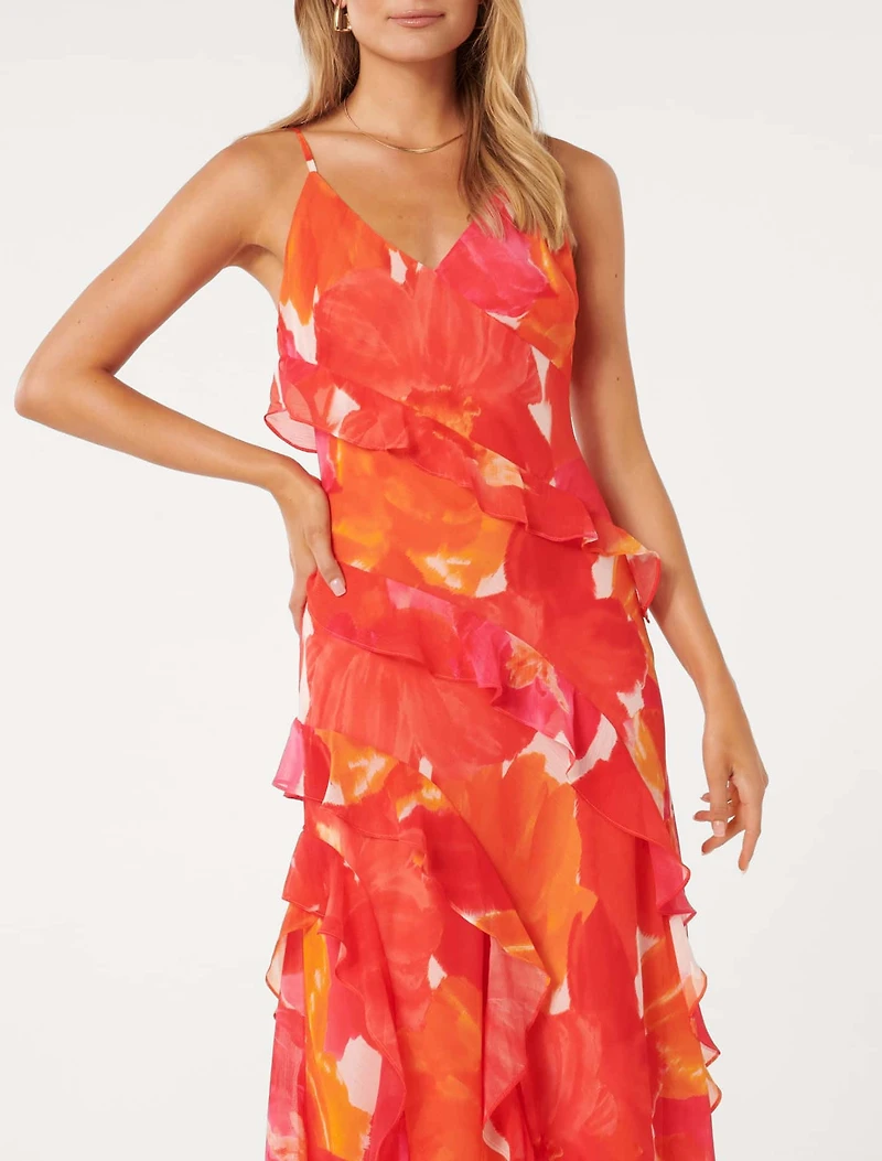 Poppy Ruffle Gown