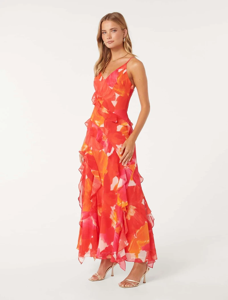 Poppy Ruffle Gown