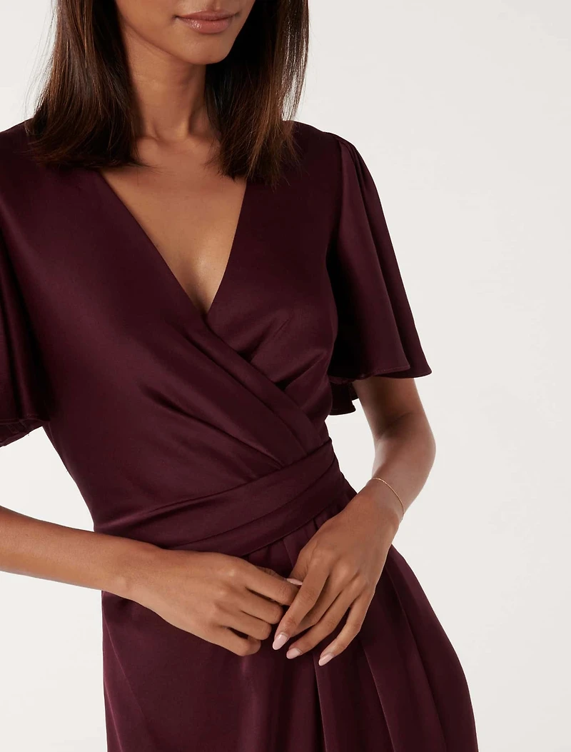 Estelle Petite Flutter Sleeve Dress