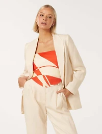 Lacey Linen Blazer